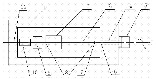 Optical-fiber coupled output end surface pumped solid-state laser and manufacture technology