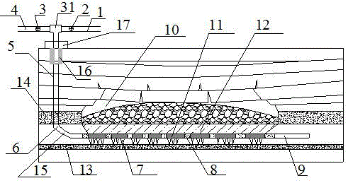 Method for synergetic extraction of coal bed gas in caving type gob area and lower coal bed