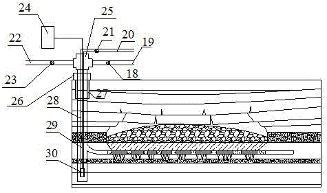 Method for synergetic extraction of coal bed gas in caving type gob area and lower coal bed