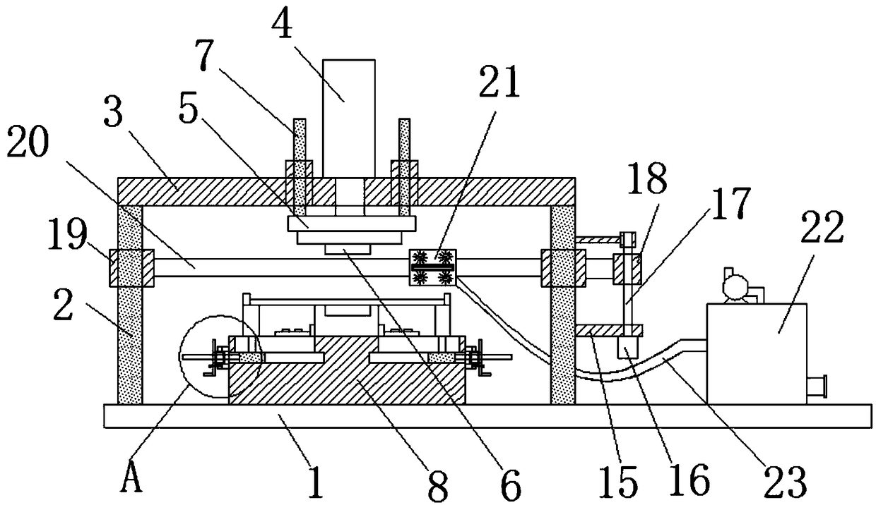 Sheet metal stamping device