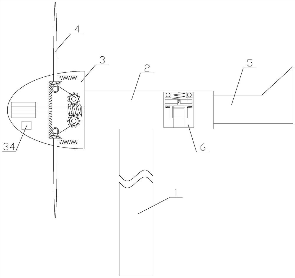 A wind power generation device with battery cleaning and blade adjustment functions