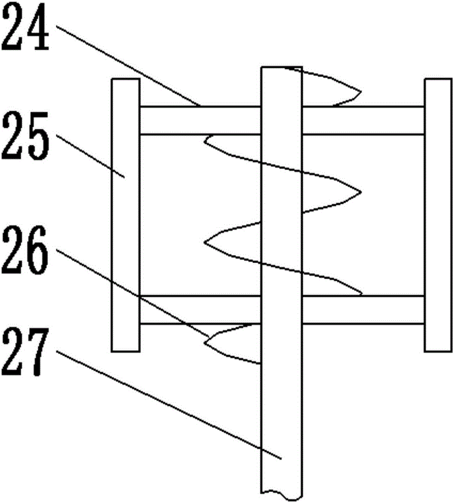 Vertical type glutinous rice glue stirring equipment with cleaning device