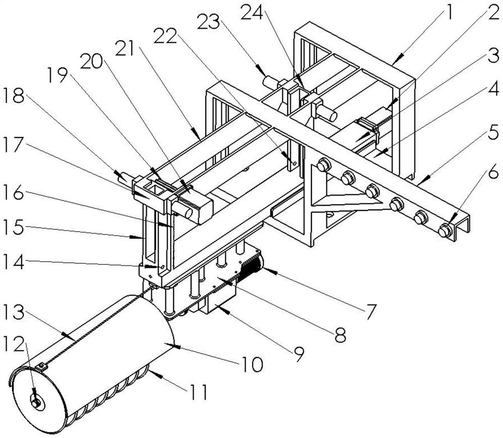 Green belt loosening device for road construction