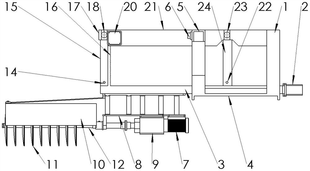 Green belt loosening device for road construction