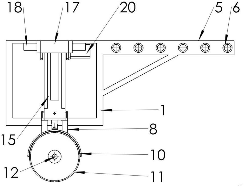 Green belt loosening device for road construction