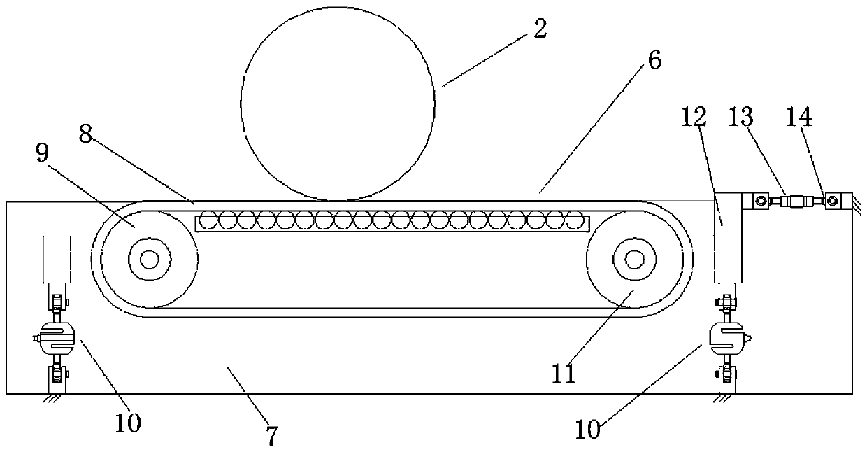 Plate reaction type automobile brake test device