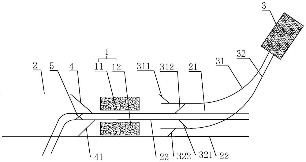 Double-rail traffic line shared vehicle depot wiring form and double-island platform thereof