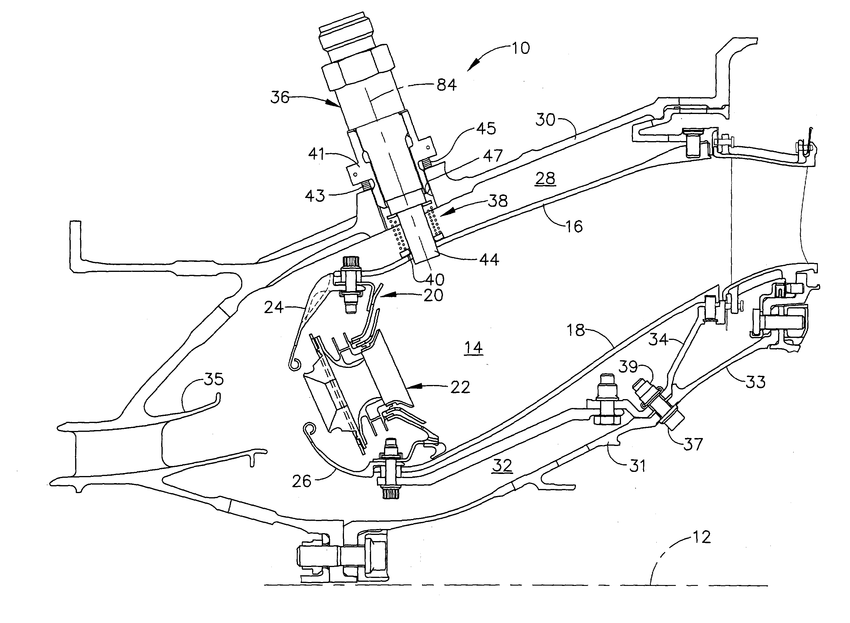 Mounting assembly for igniter in a gas turbine engine combustor having a ceramic matrix composite liner