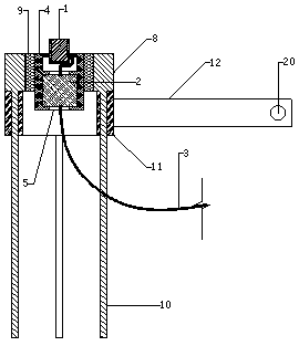 Acoustic emission test device and operation method for rock mass in high confining pressure unloading