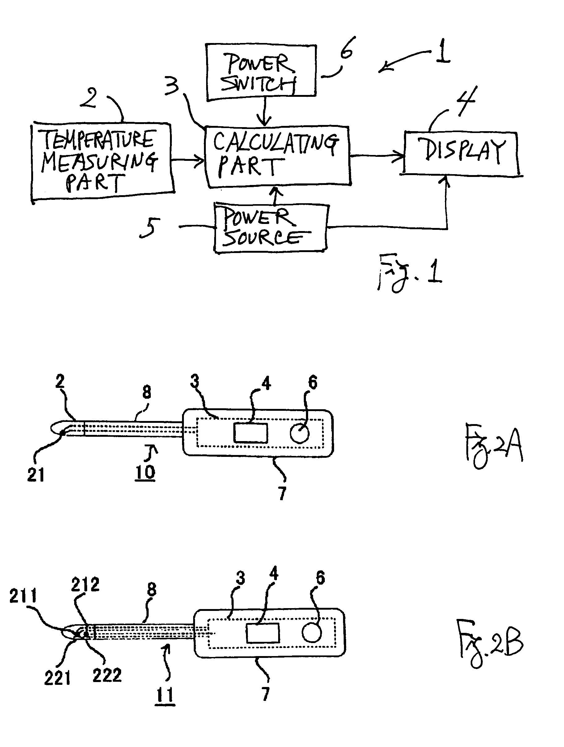 Electronic clinical thermoneter