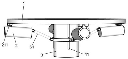 Adjustable omni-directional reflection spotlight type ceiling lamp