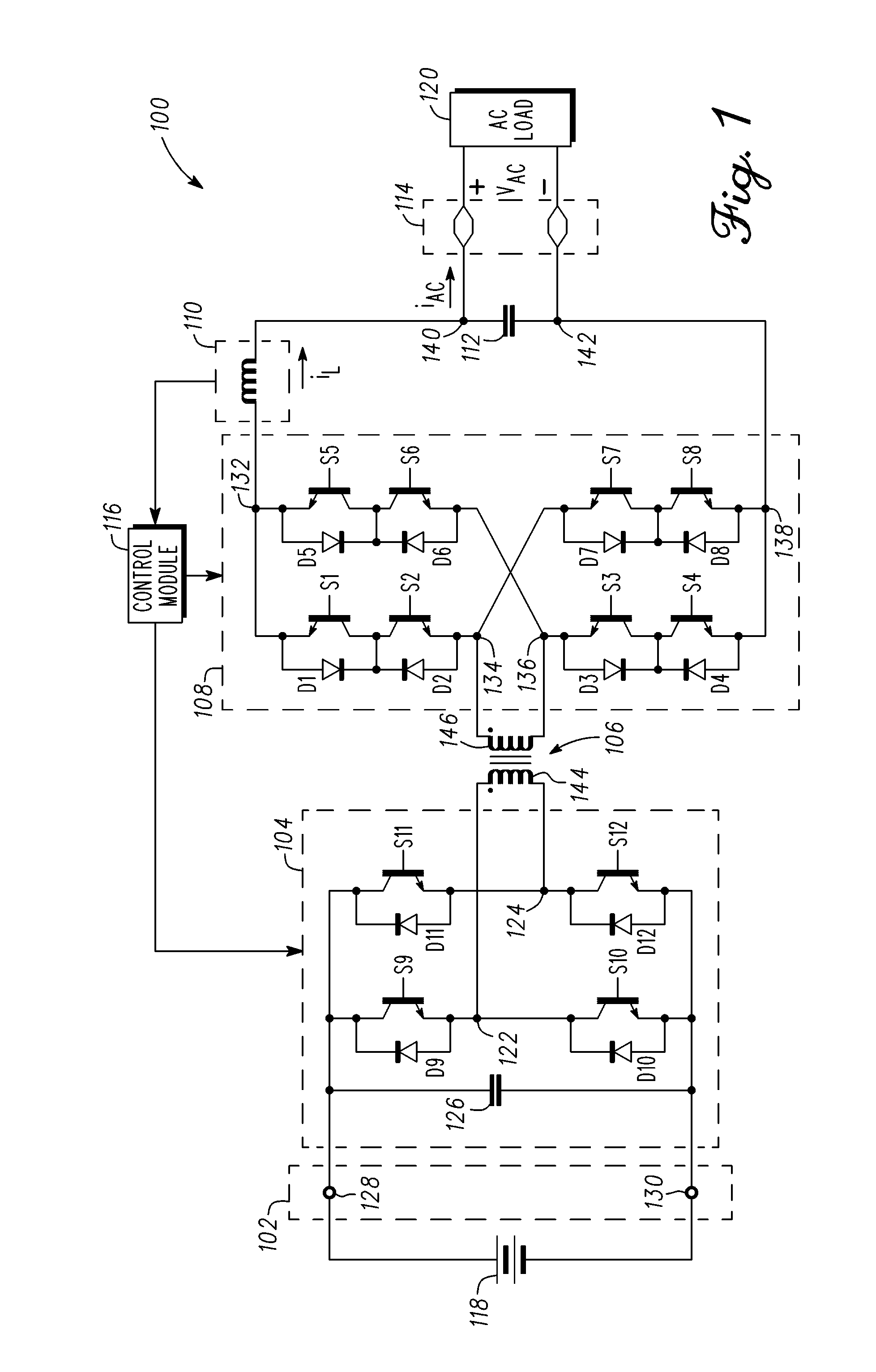 Systems and methods for commutating inductor current using a matrix converter