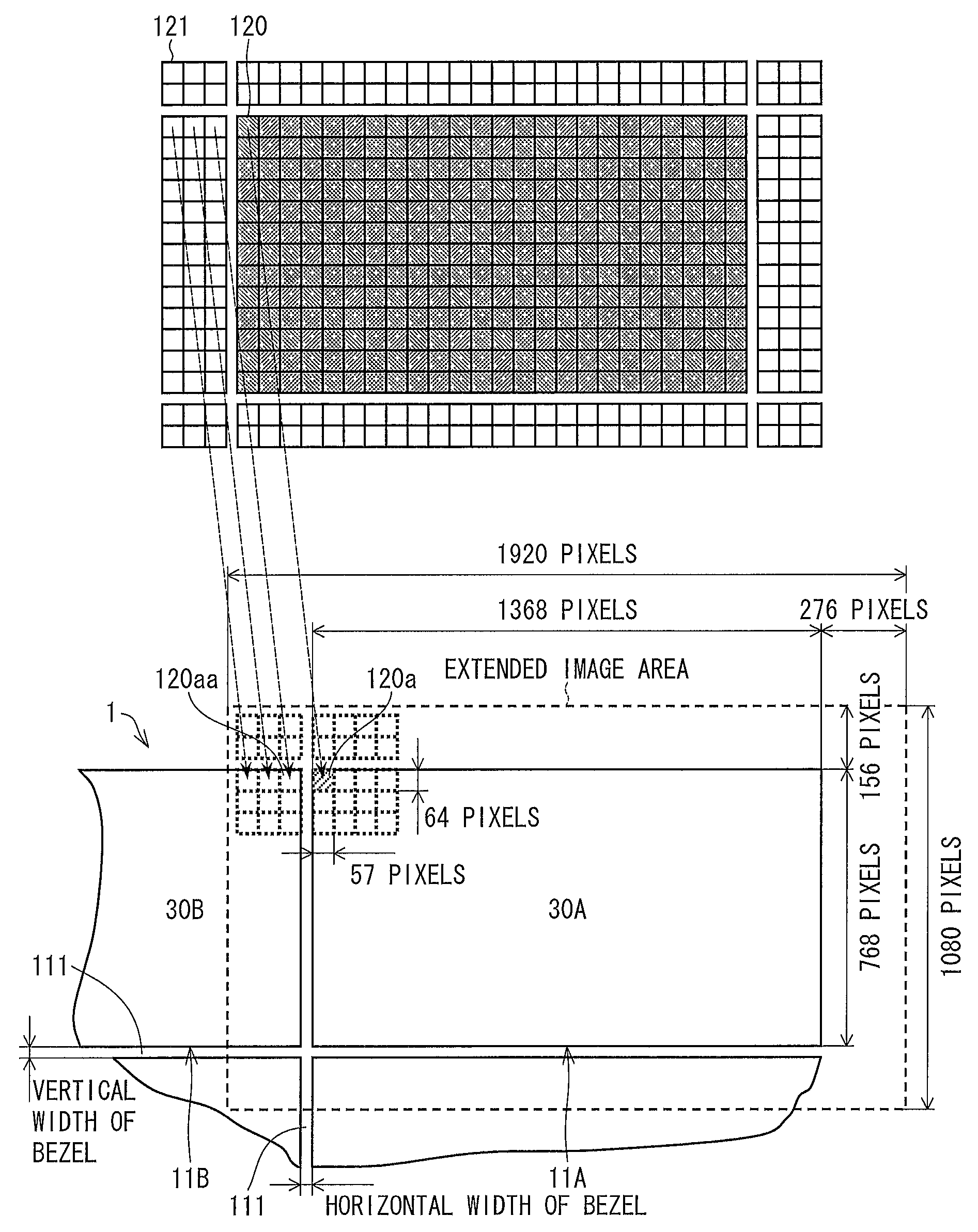 Liquid crystal display device, multi-display device, method for determining light intensity, and storage medium