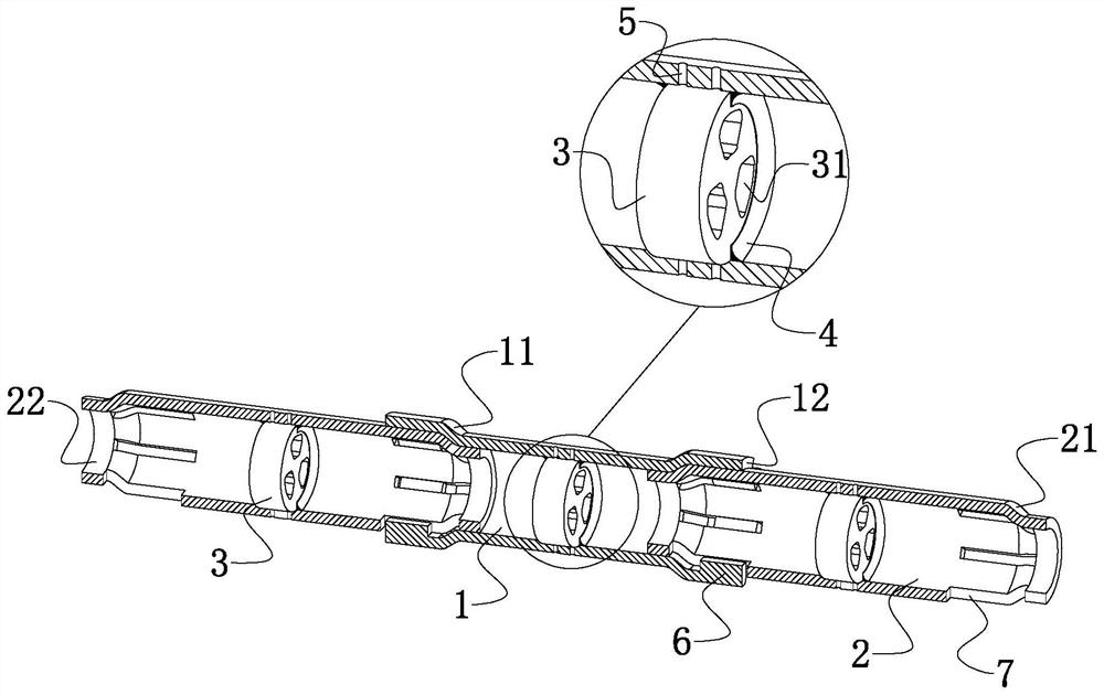 Light metal high-strength pure electric bus composite structure and connecting process