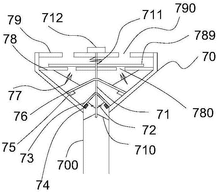 Novel spraying type gas absorption furnace