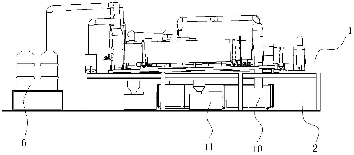 Sludge drying carbonization drying furnace heating control system