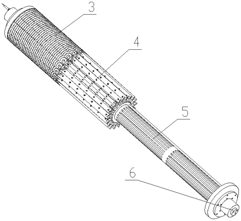 Rubber roller on a corrugating machine