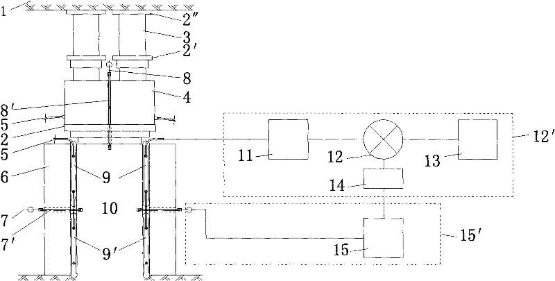 True triaxial testing device for servo control rock