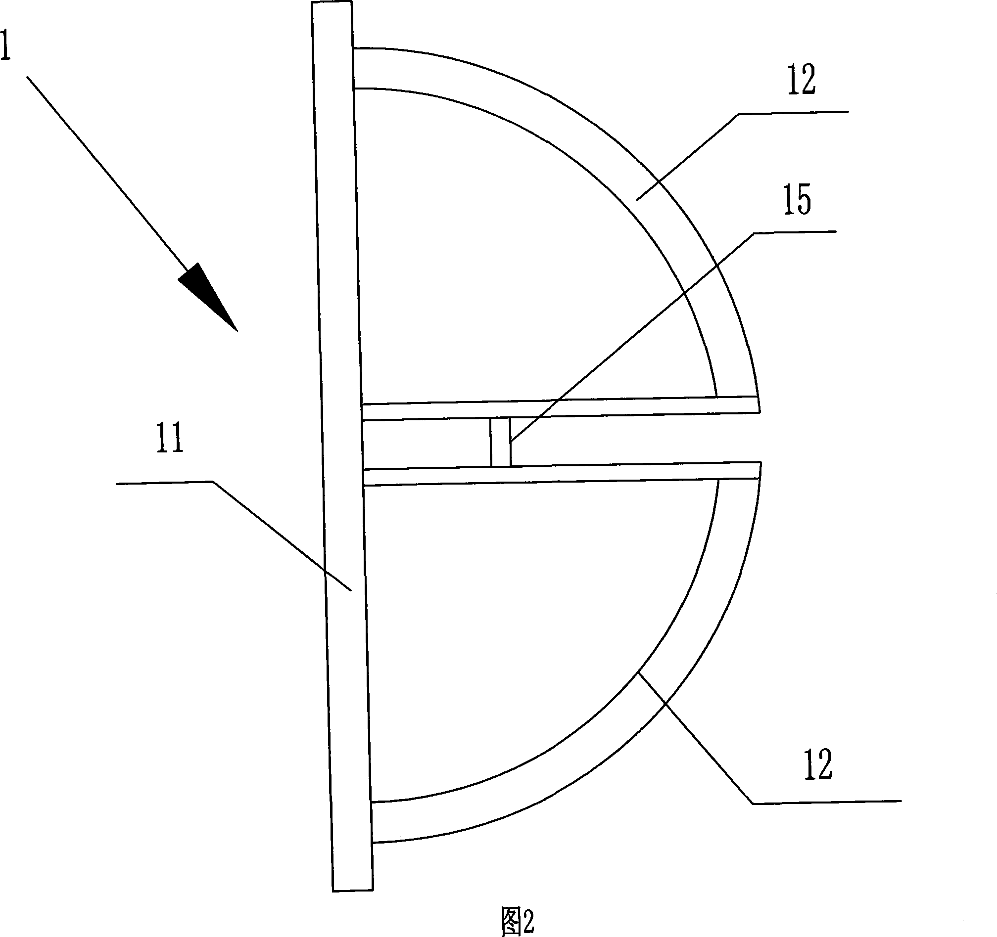 Large depth underground continuous wall water-stop joint device