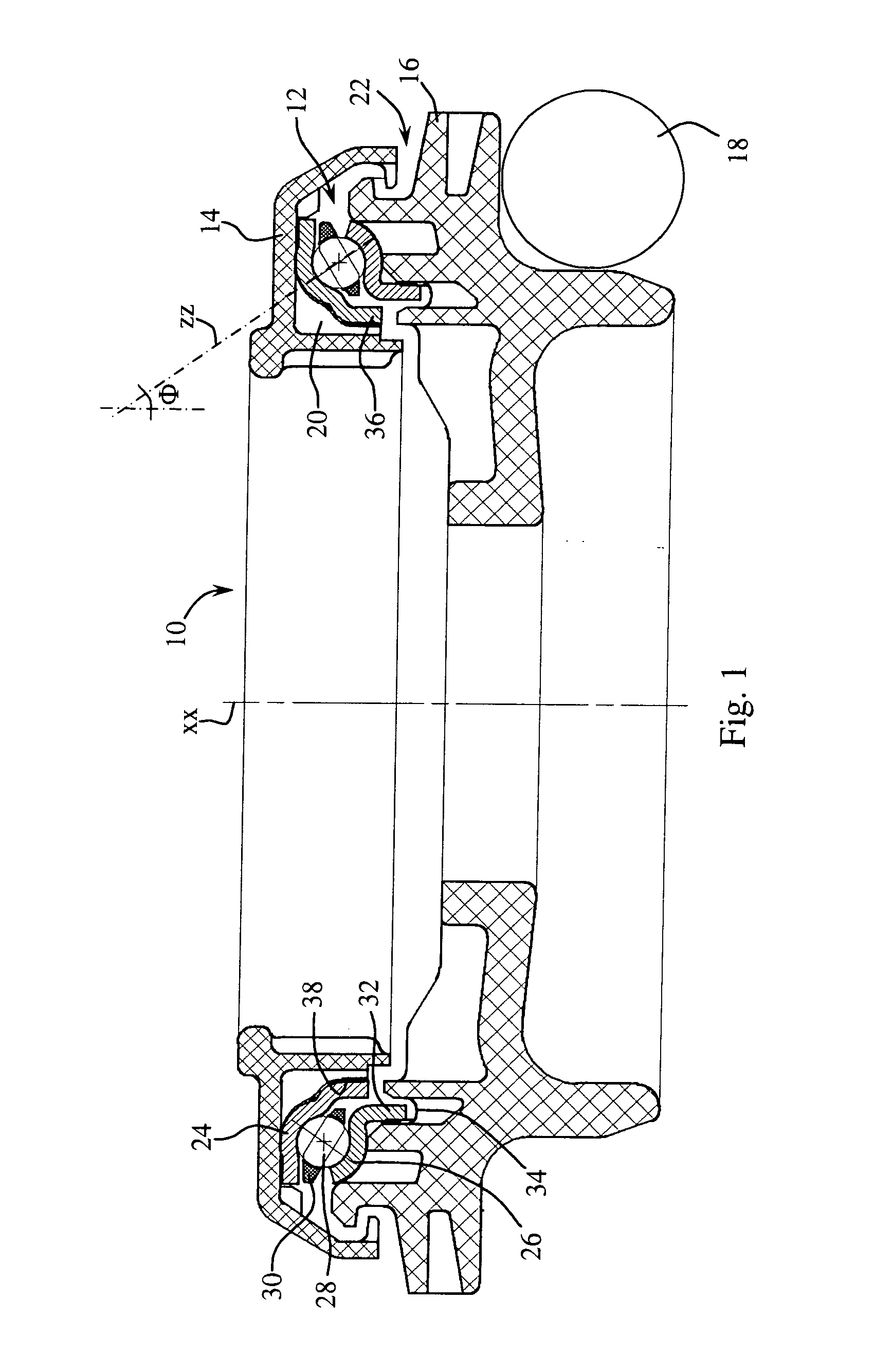 Ball Bearing and Corresponding Bump Stop