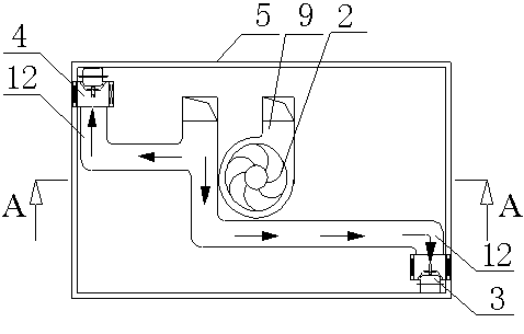 Air flow full-seal-type smoke exhaust hood