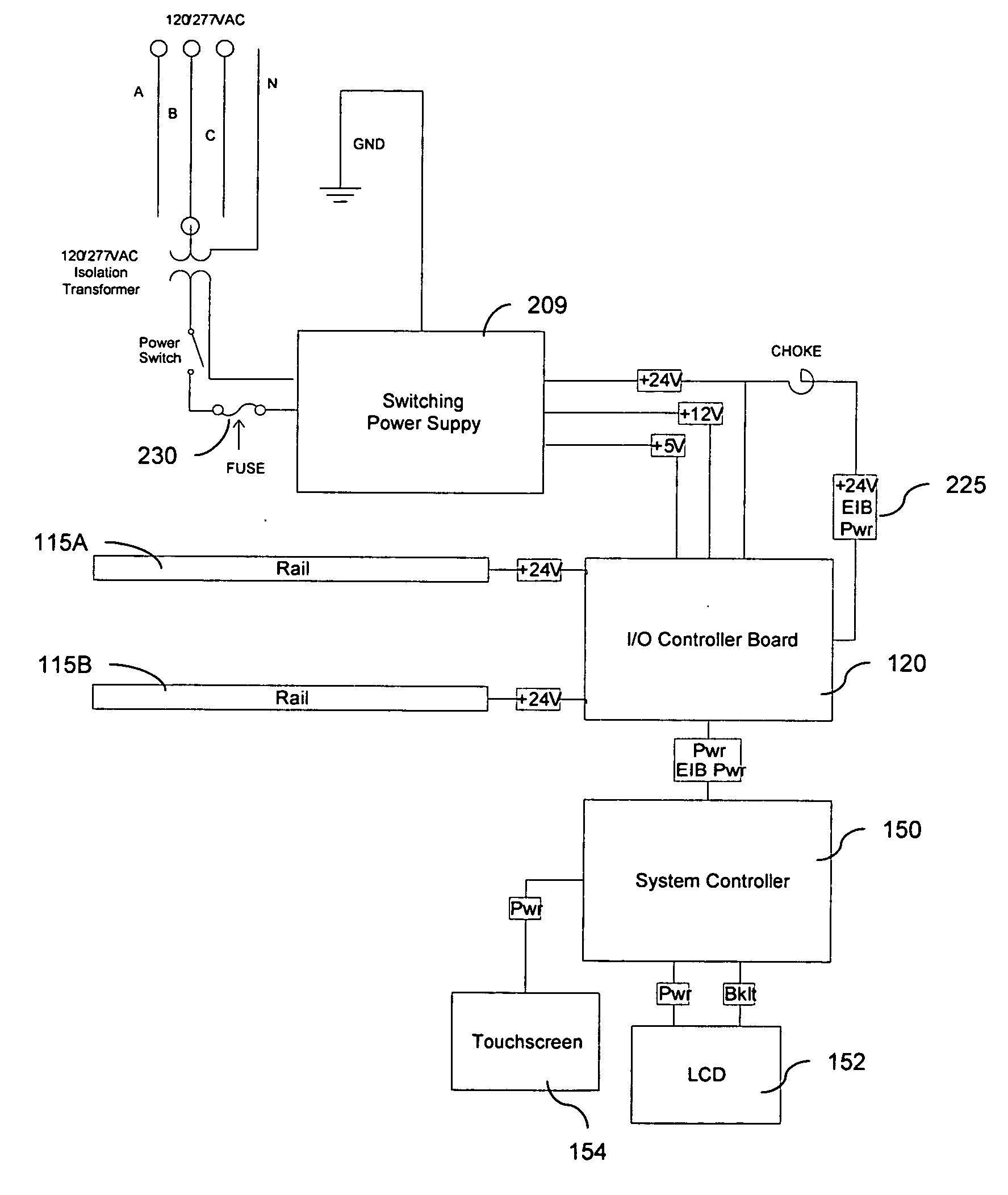 Selection line and serial control of remote operated devices in an integrated power distribution system