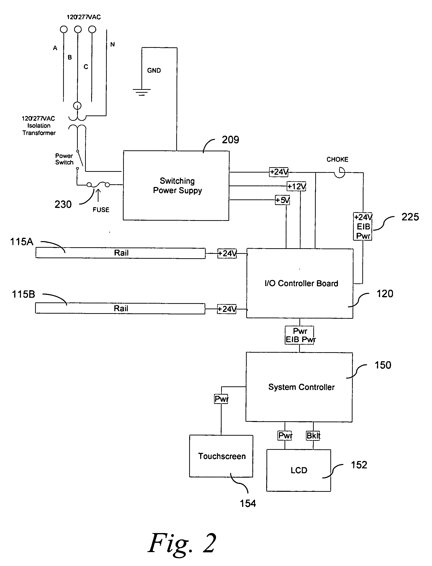 Selection line and serial control of remote operated devices in an integrated power distribution system