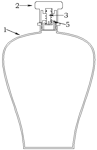 Anti-counterfeiting wine bottle and anti-counterfeiting method thereof