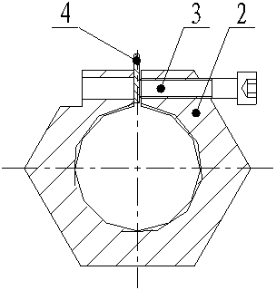 Thread positioning locking mechanism and mounting method