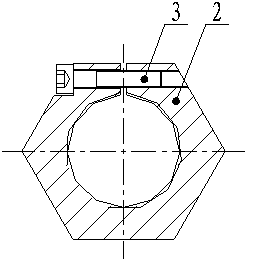 Thread positioning locking mechanism and mounting method