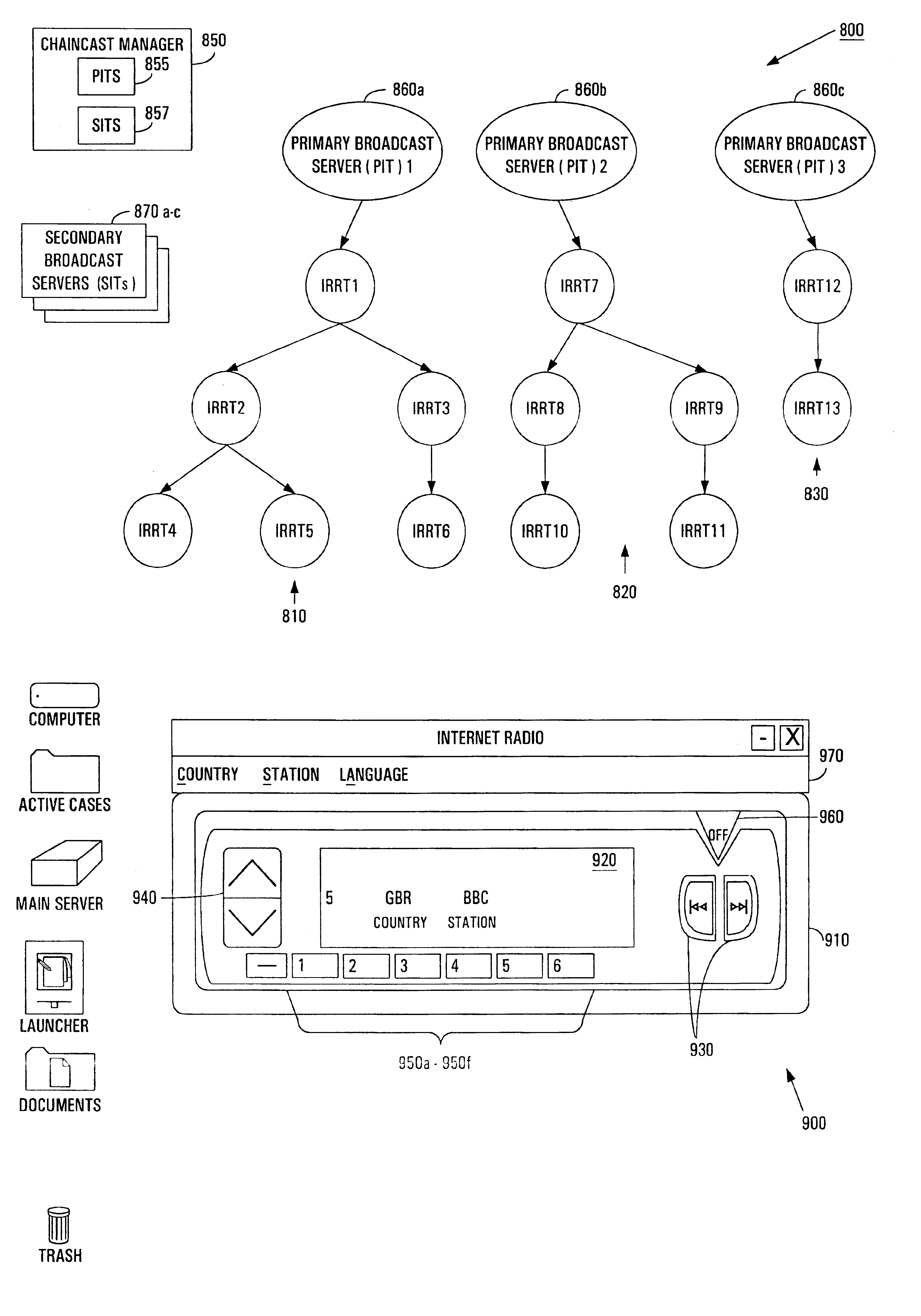 Method and system for ensuring continuous data flow between re-transmitters within a chaincast communication system