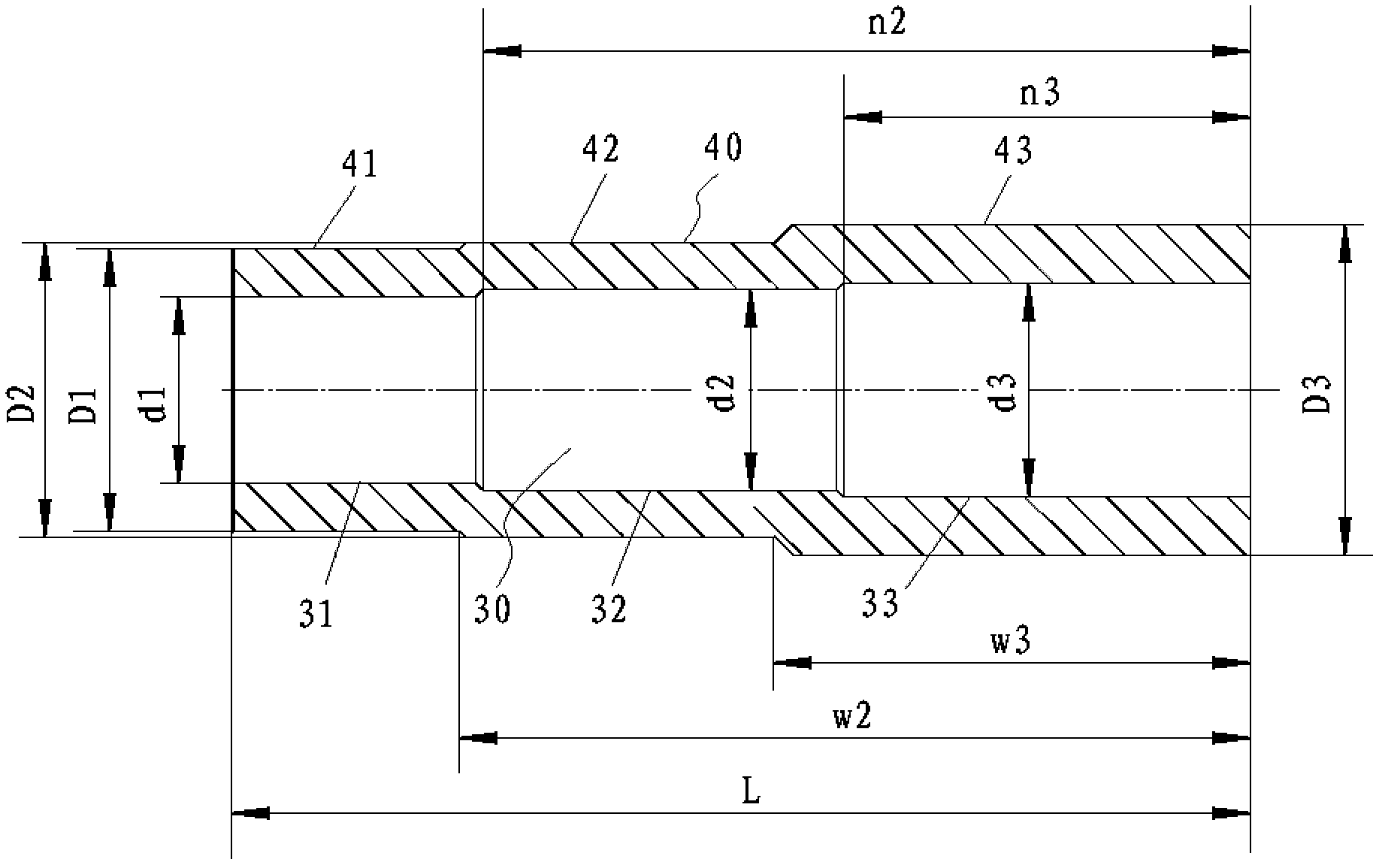 Cold extrusion forming process for oil pump shaft for automobile