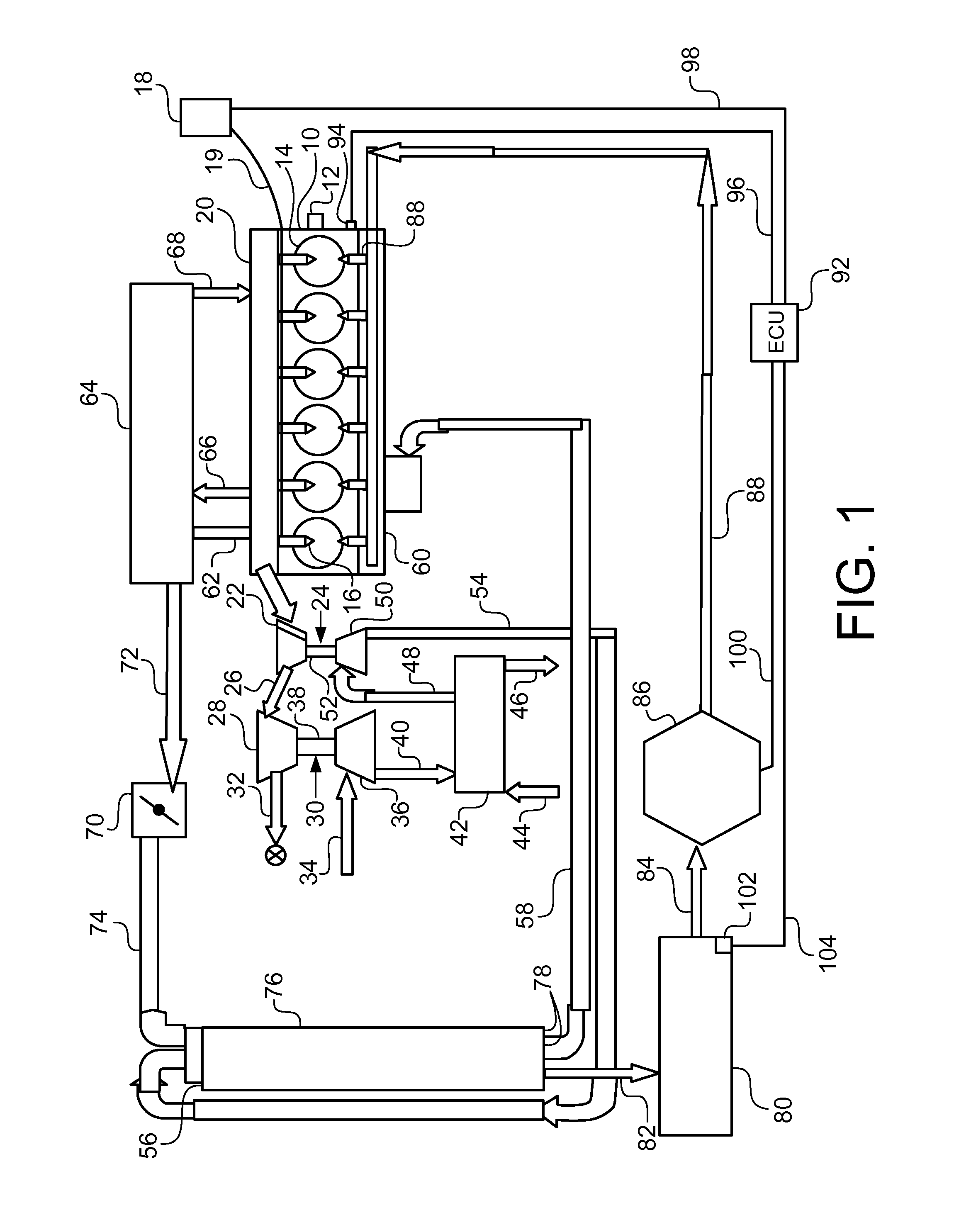 High flow egr system