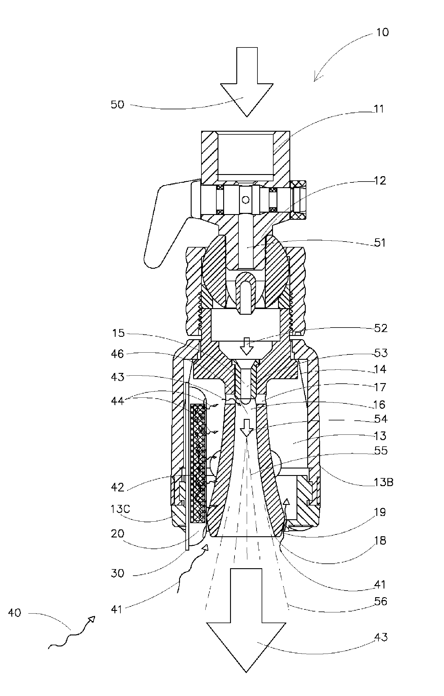 Aspirating scented oxygen enriched