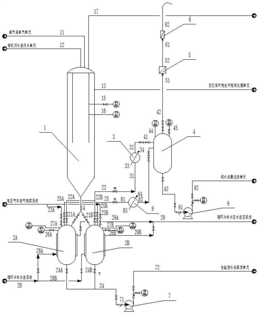 Supercritical water oxidation industrial salt elimination method and system