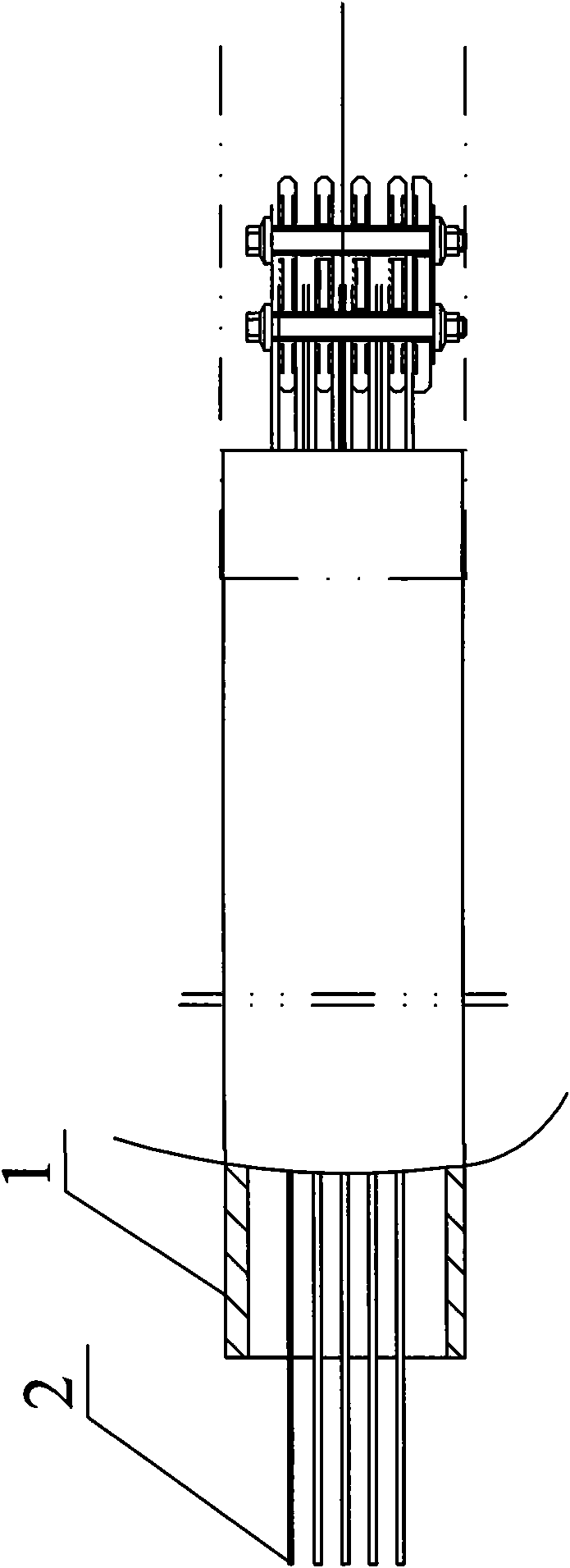 Solid bus slot with high strength