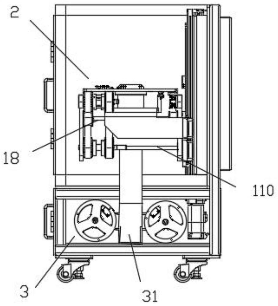 A road surface marking device for road engineering construction