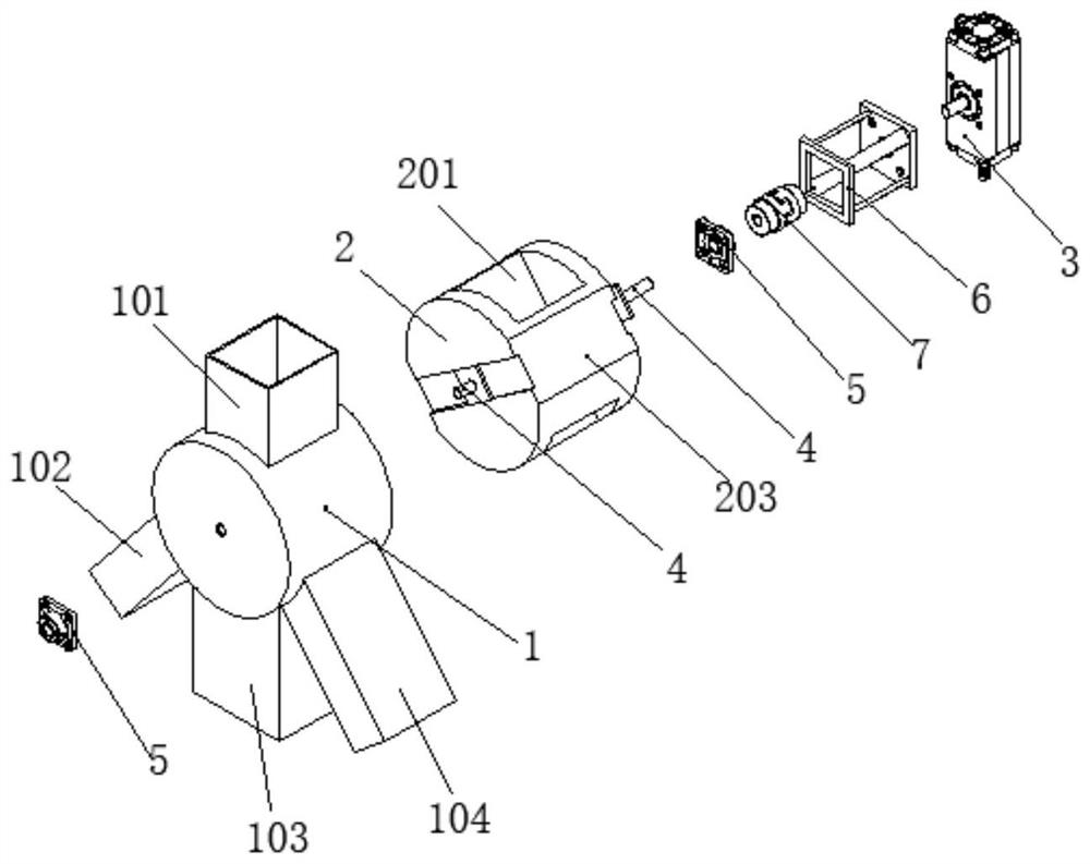 Automatic material-dividing switching device