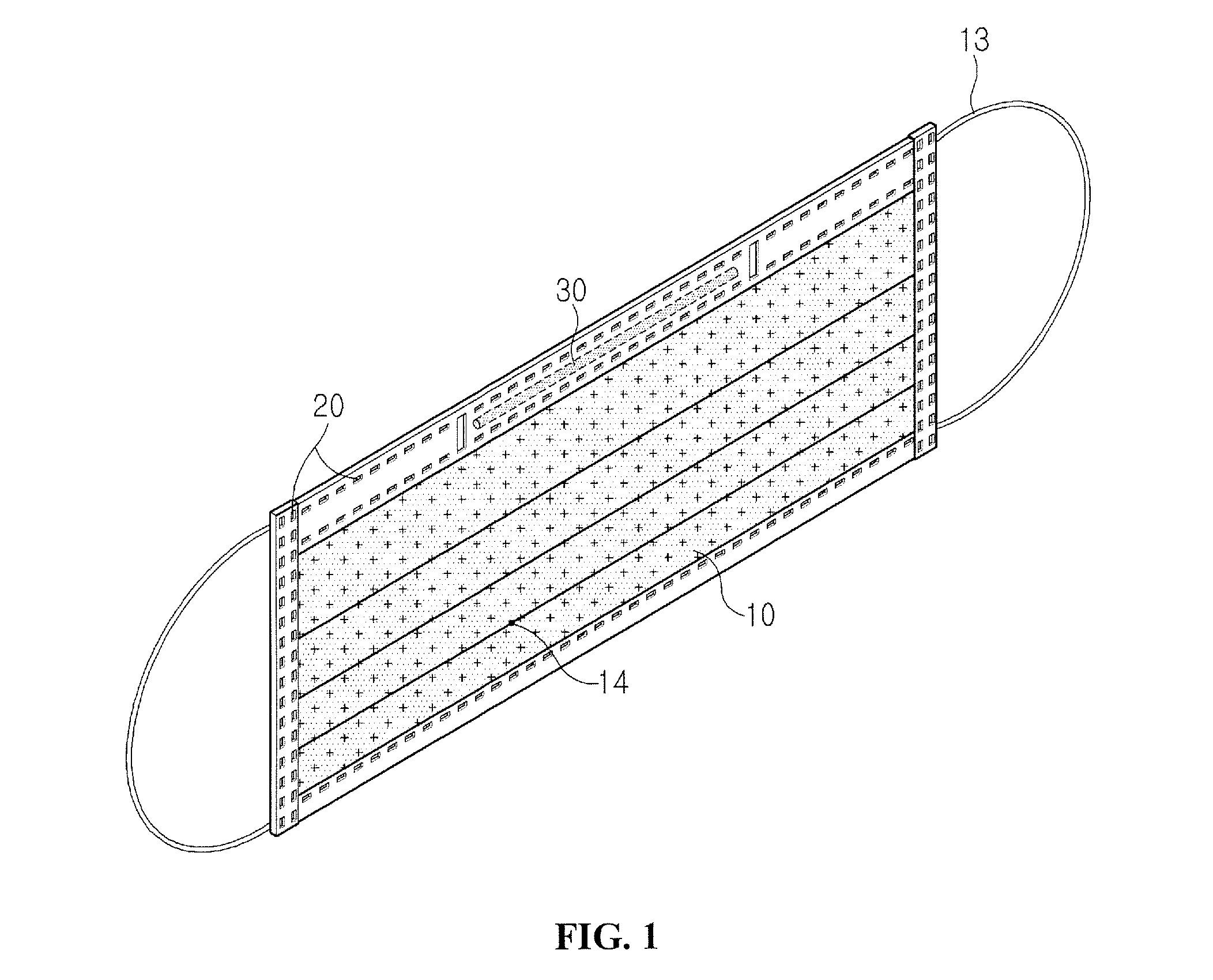 Four-sided dustproof mask