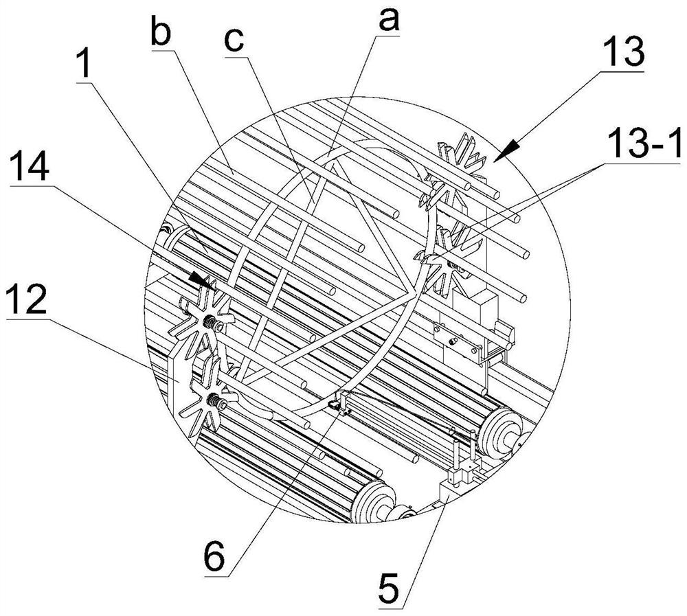 A rolling device for welding of cylindrical steel cages