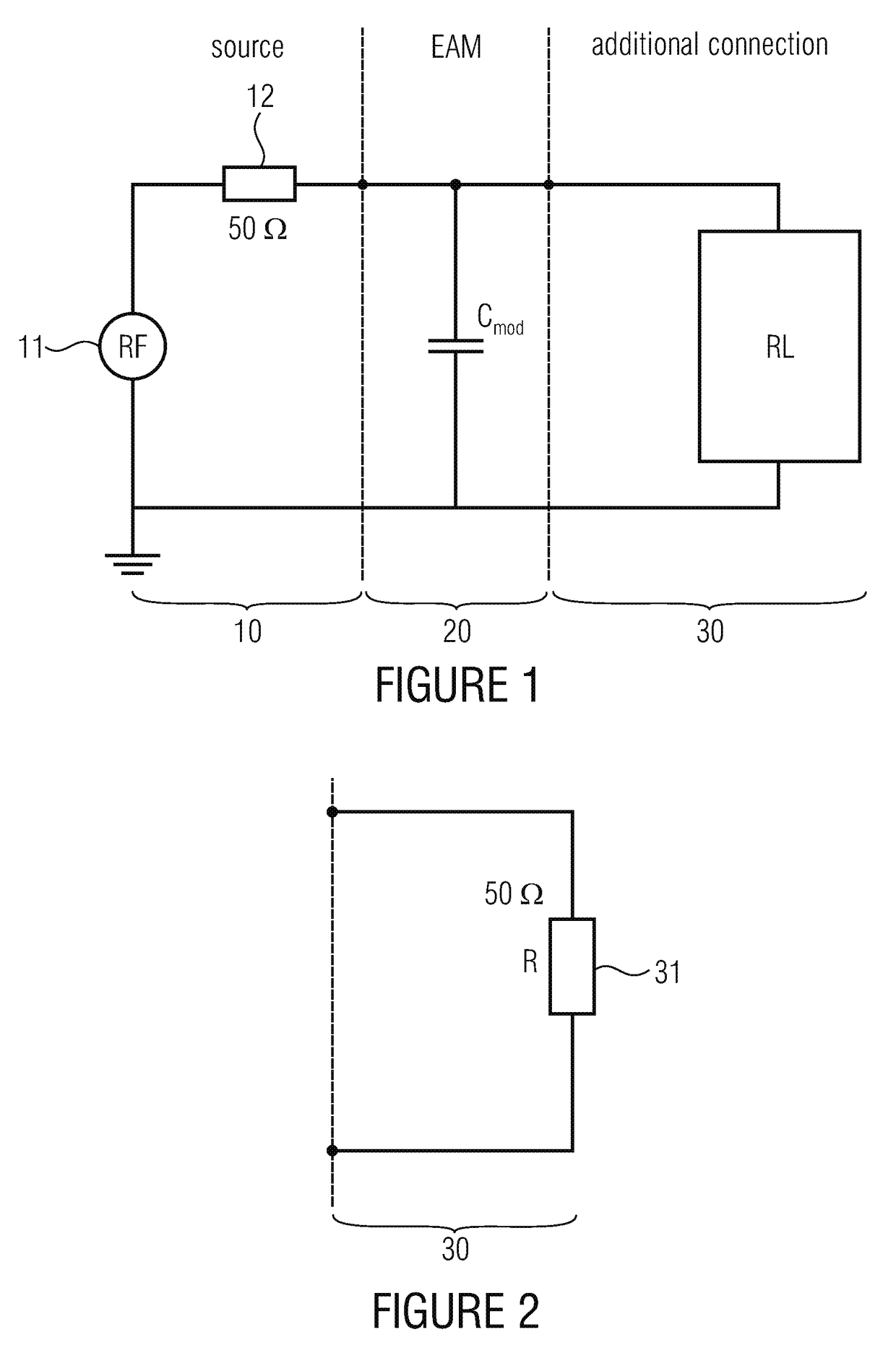 Terminating impedance circuit for an electroabsorption modulator