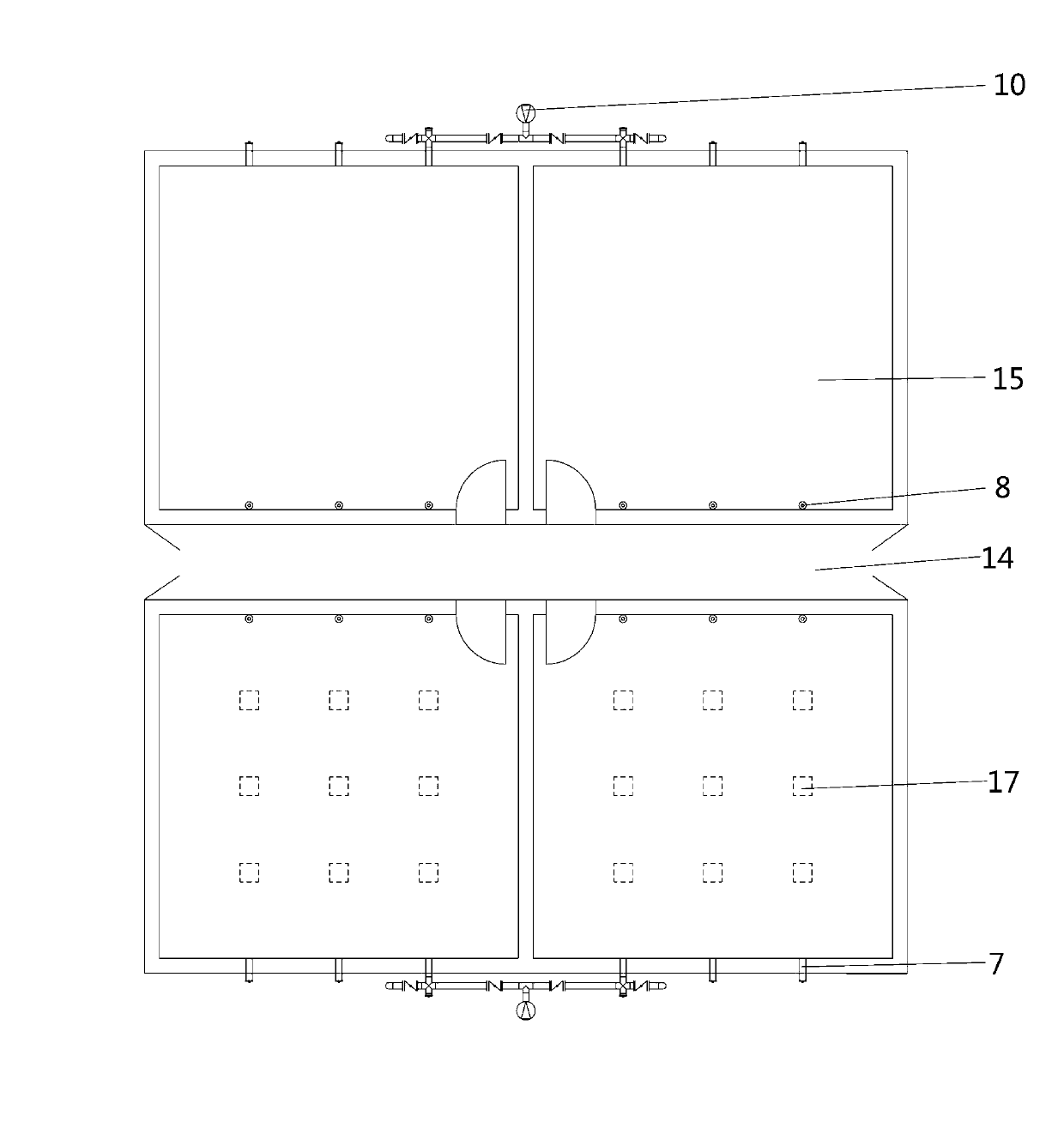 Establishing method of a controllable breeding fermentation bed with air cushion layer and fermentation bed