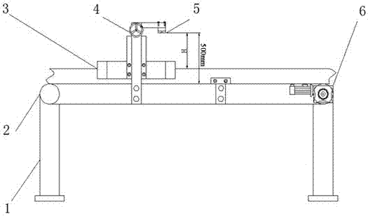 Rock wool board on-line dimension measurement device