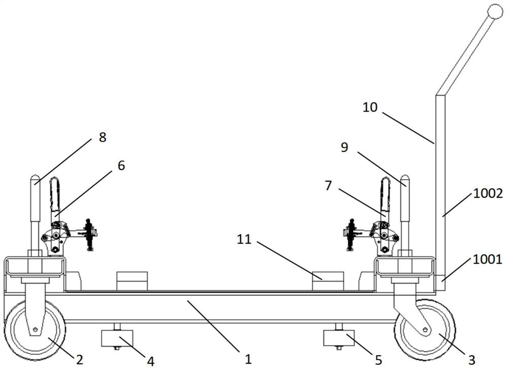 Electric control cabinet assembly operation trolley