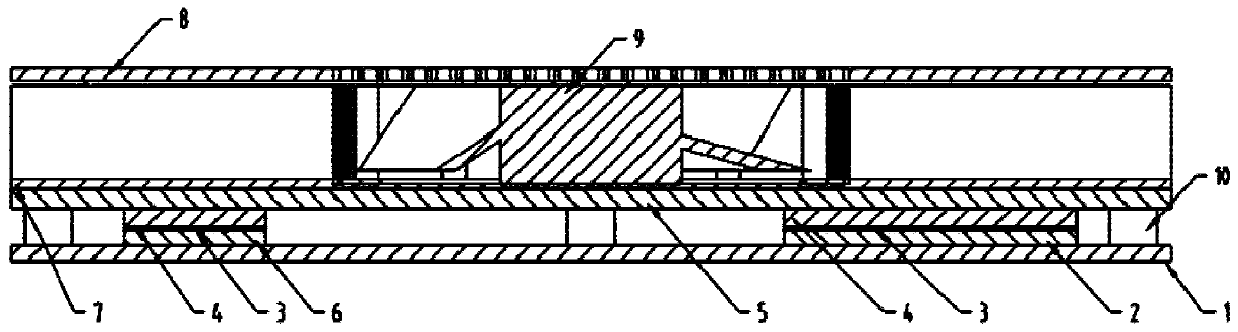 Copper-aluminum composite material heat dissipation structure for high-power-consumption single board and installation method of copper-aluminum composite material heat dissipation structure