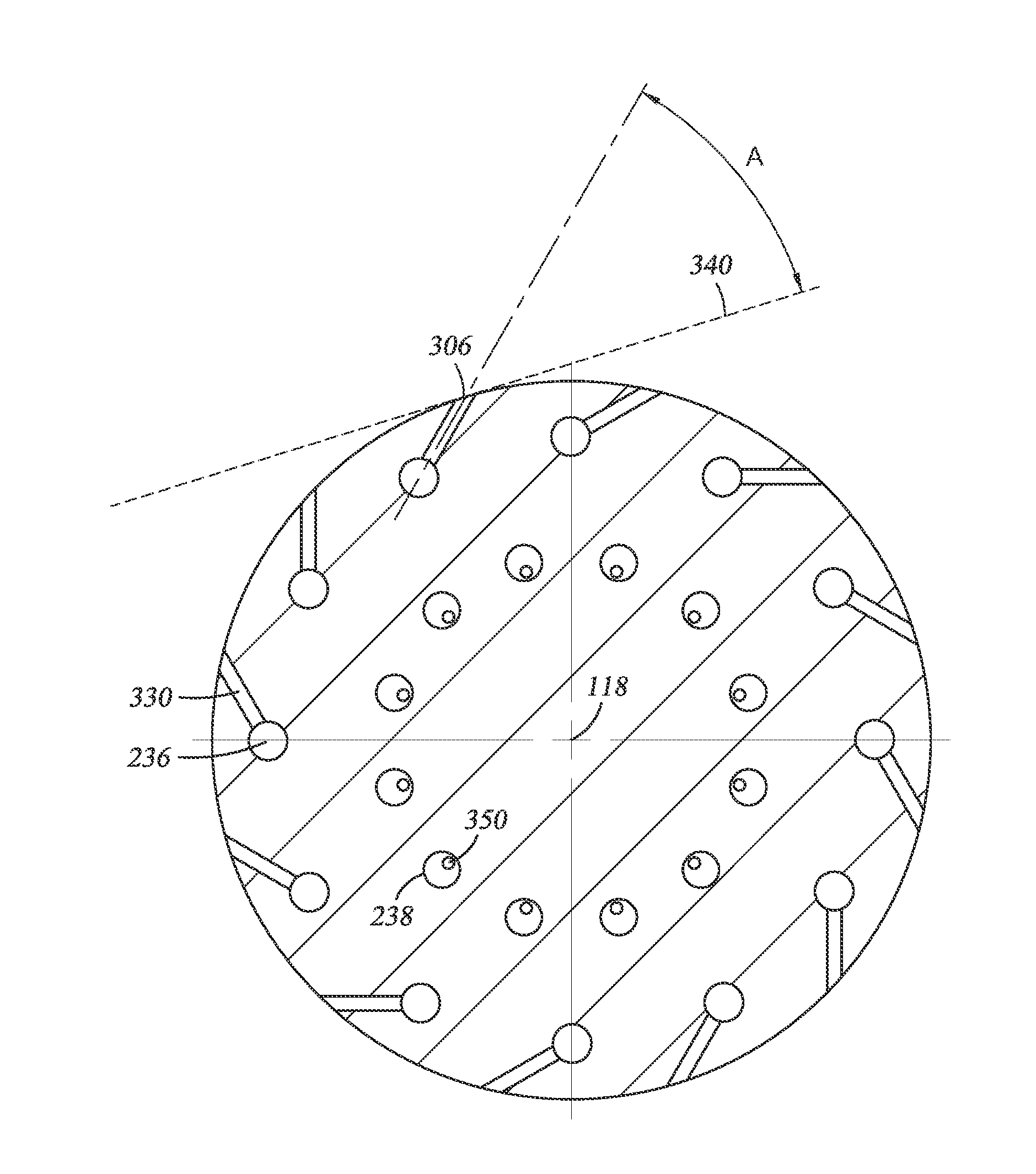 Tunable gas delivery assembly with internal diffuser and angular injection