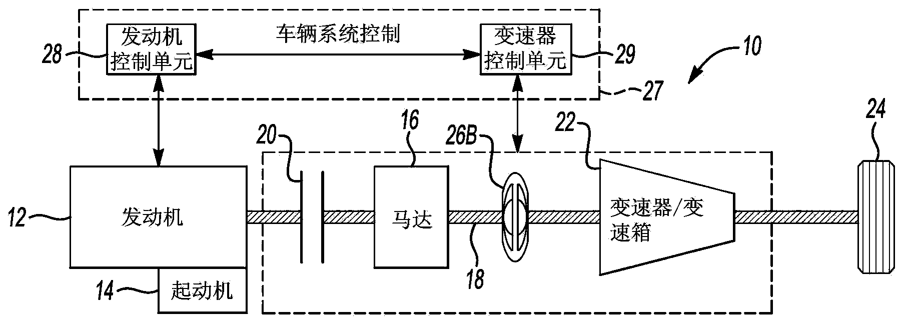 Feed forward and feedback adjustment of motor torque during clutch engagement