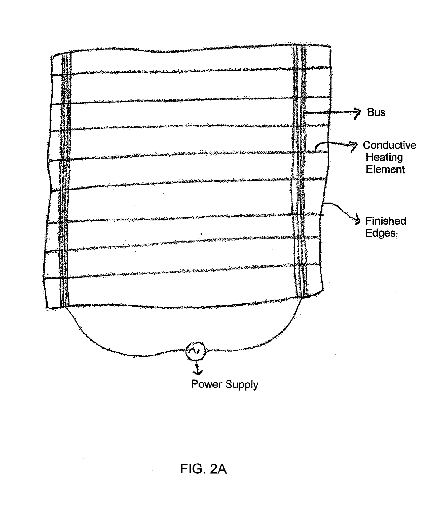 System and method for providing an asymmetrically or symmetrically distributed multi/single zone woven heated fabric system having an integrated bus