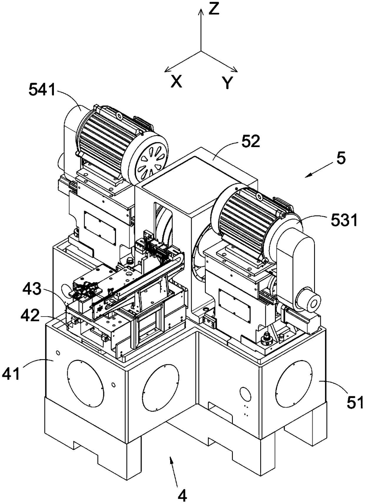 Automatic locating type side face grinding device