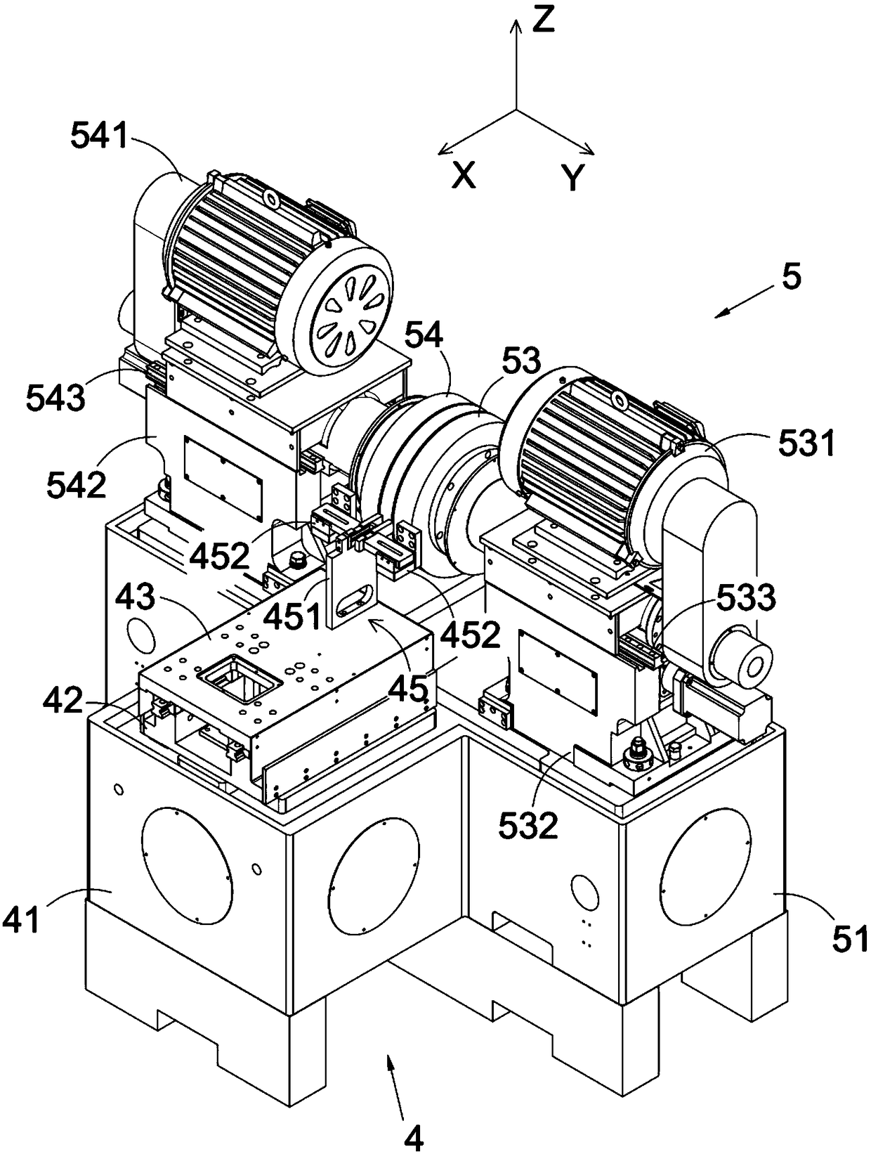 Automatic locating type side face grinding device